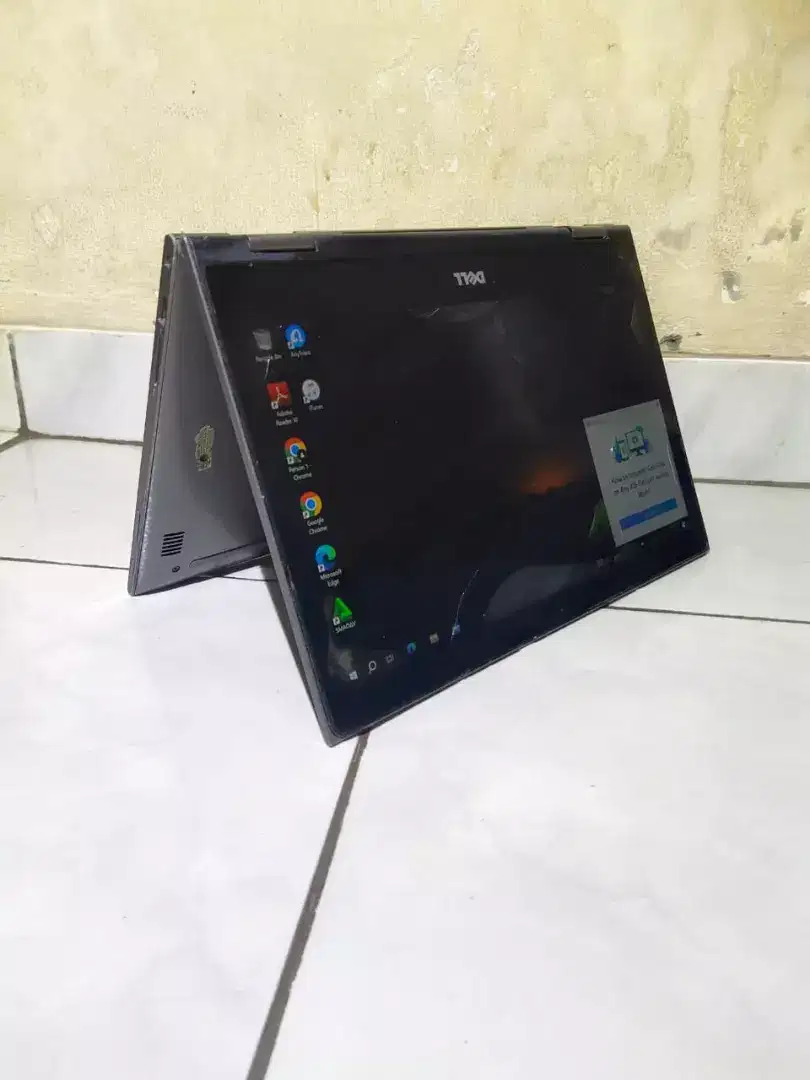 Laptop dell core i3 gen 7 layar sentuh