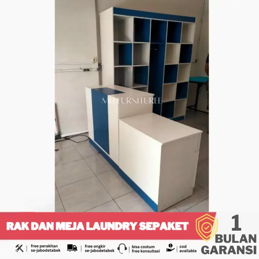 Rak dan meja laundry sepaket