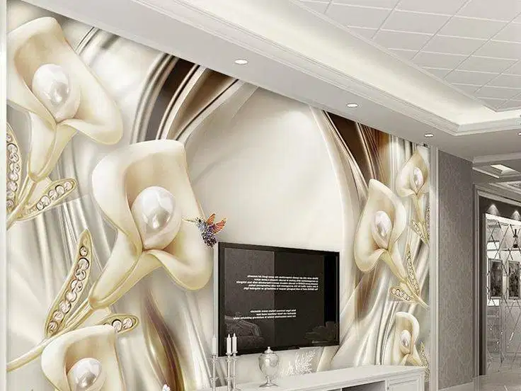 Pesan wallpaper dinding 3d custom toko jual dan pasang gorden murah