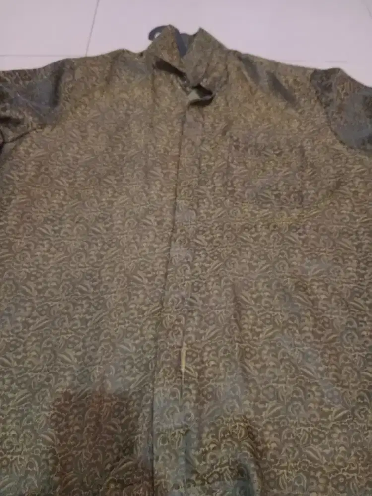 Baju batik  warna hijau