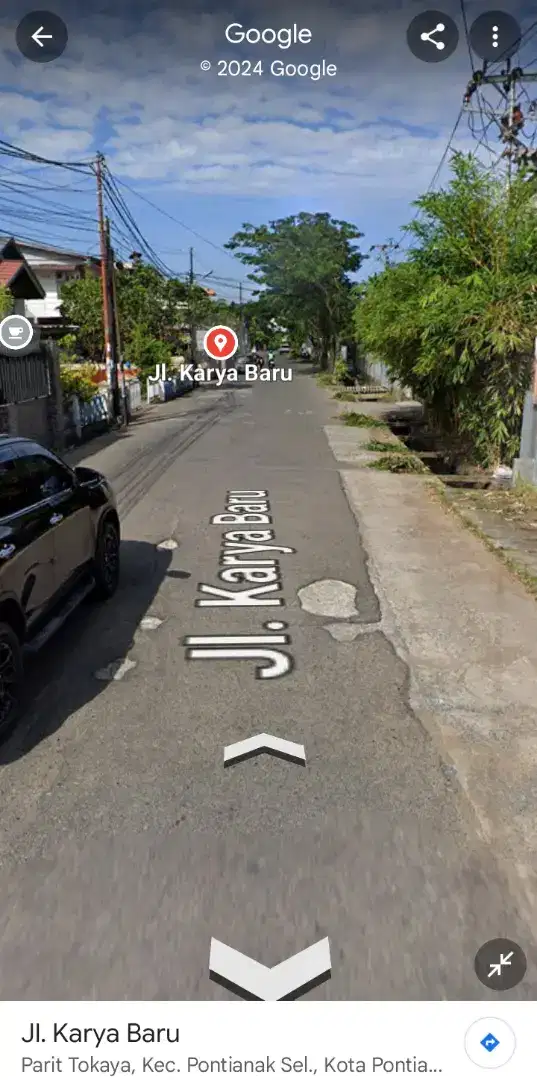 Tanah tepi jalan karya baru purnama ukuran 37 x 60
