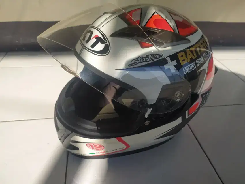 Helm Full Face KYT Vendetta 2 Aleix Espargaro White Red Orange