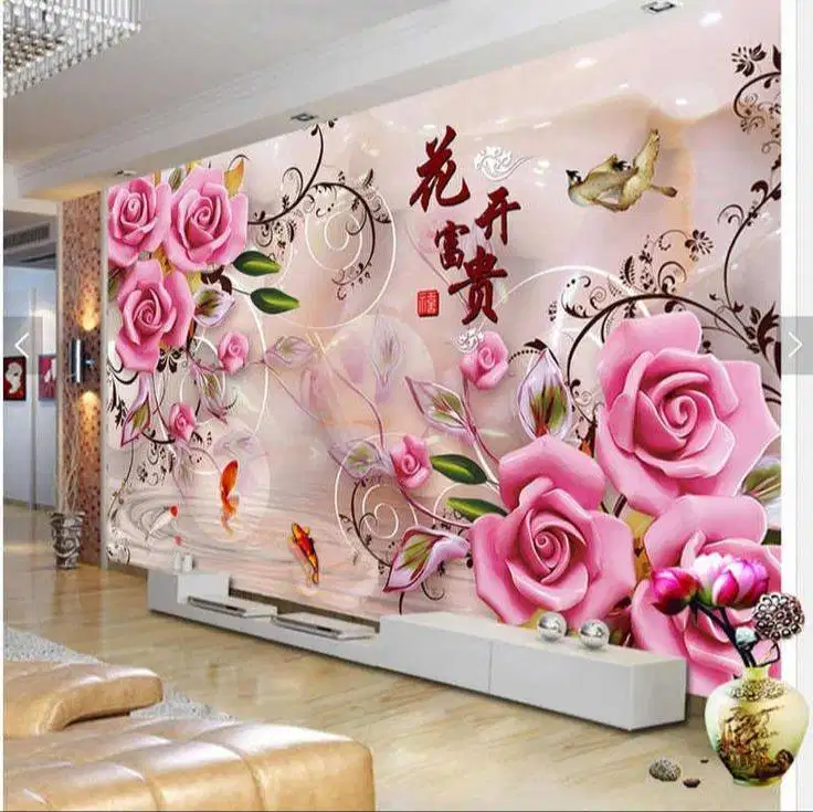 Jual gorden hordeng gordyn tirai jendela wallpaper dinding 3d custom