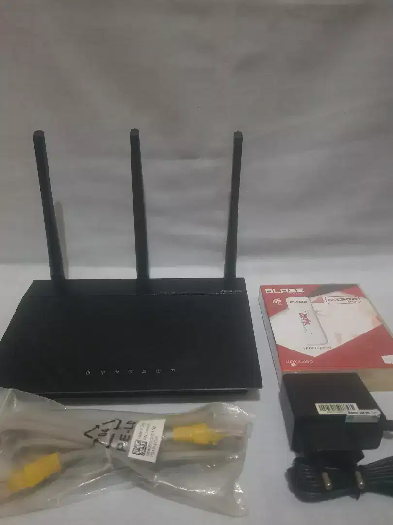 Paket router Asus dan Modem usb 3G/4G