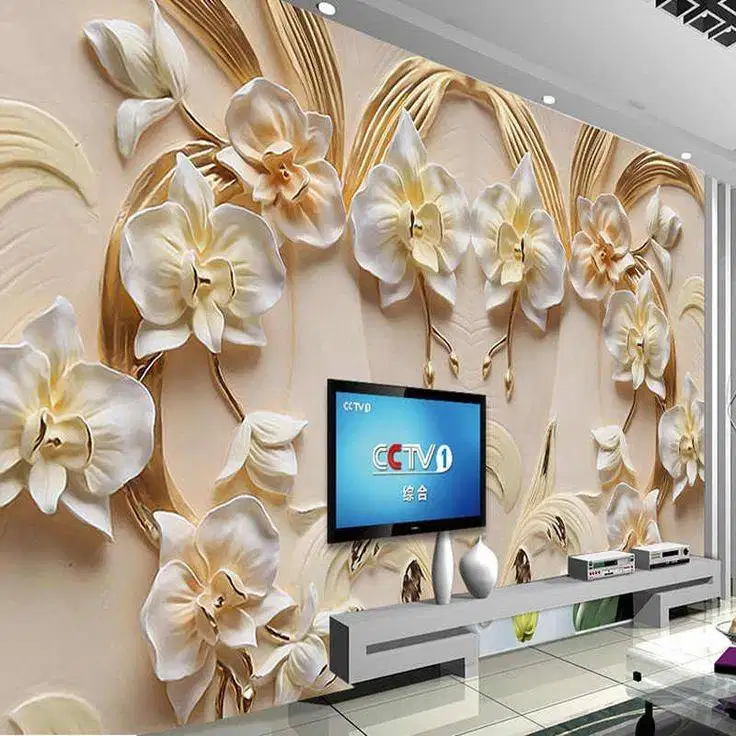 Jual gorden hordeng gordyn tirai jendela wallpaper dinding 3d custom