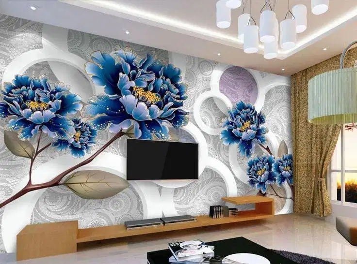 Pesan wallpaper dinding 3d custom toko jual dan pasang gorden murah