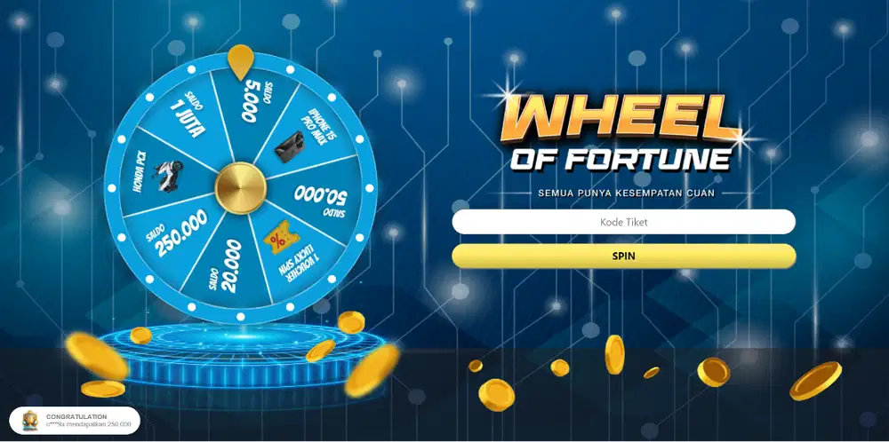 Terima Jasa Pembuatan Web Lucky Spin Wheel dengan Panel Admin