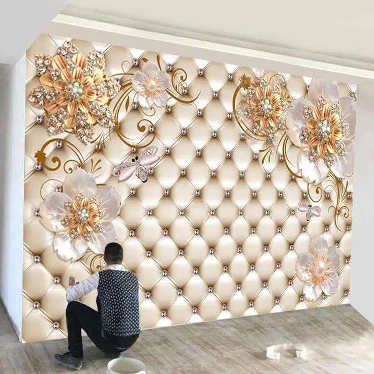 Jual gorden hordeng gordyn tirai jendela wallpaper dinding 3d custom