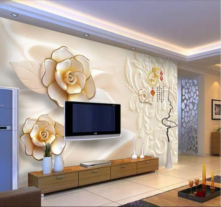 Jual gorden hordeng gordyn tirai jendela wallpaper dinding 3d custom