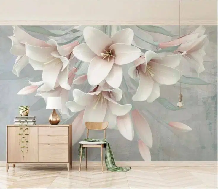 Pesan wallpaper dinding 3d custom toko jual dan pasang gorden murah