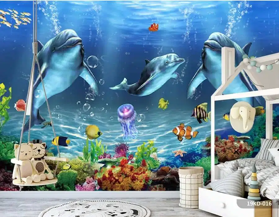 Pesan wallpaper dinding 3d custom toko jual dan pasang gorden murah