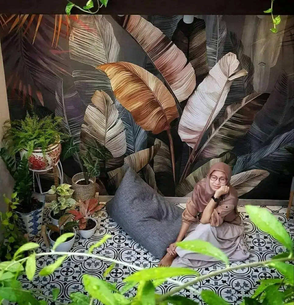 Pesan wallpaper dinding 3d custom toko jual dan pasang gorden murah