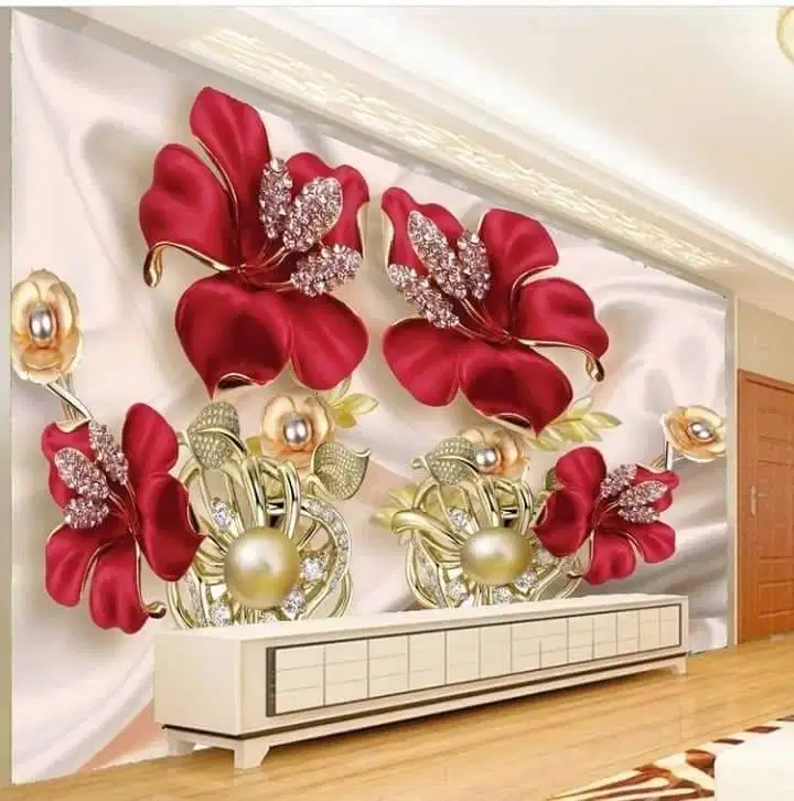 Pesan wallpaper dinding 3d custom toko jual dan pasang gorden murah