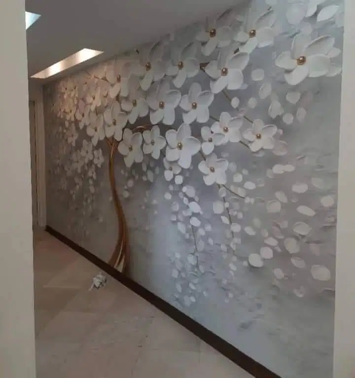 Pesan wallpaper dinding 3d custom toko jual dan pasang gorden murah