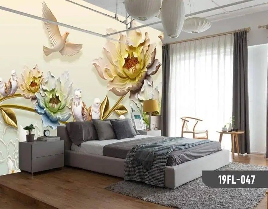 Pesan wallpaper dinding 3d custom toko jual dan pasang gorden murah