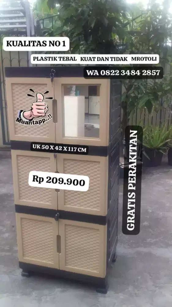 LEMARI BAJU FUUL KUNCI MINIMALIS TERLARIS