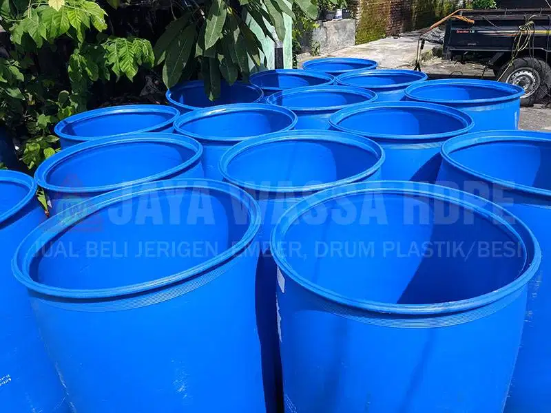 Drum Plastik Biru 200 Liter 225 Liter Blong Atas Tebal Yogyakarta