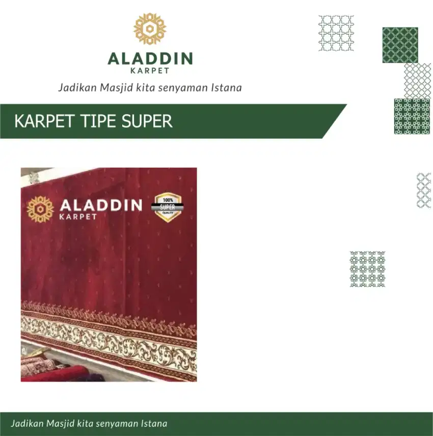 Karpet Mesjid Import Turki Meteran