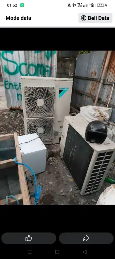 Tampung AC rusak