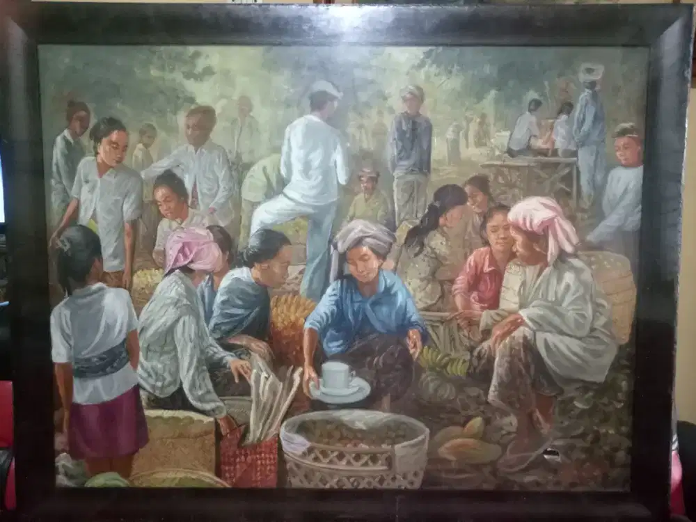 The Market vibes *Oil Painting