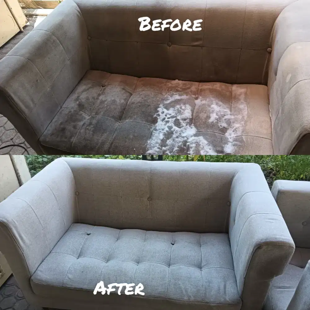 TERMURAH JASA CUCI SOFA, SPRINGBED, JOK MOBIL