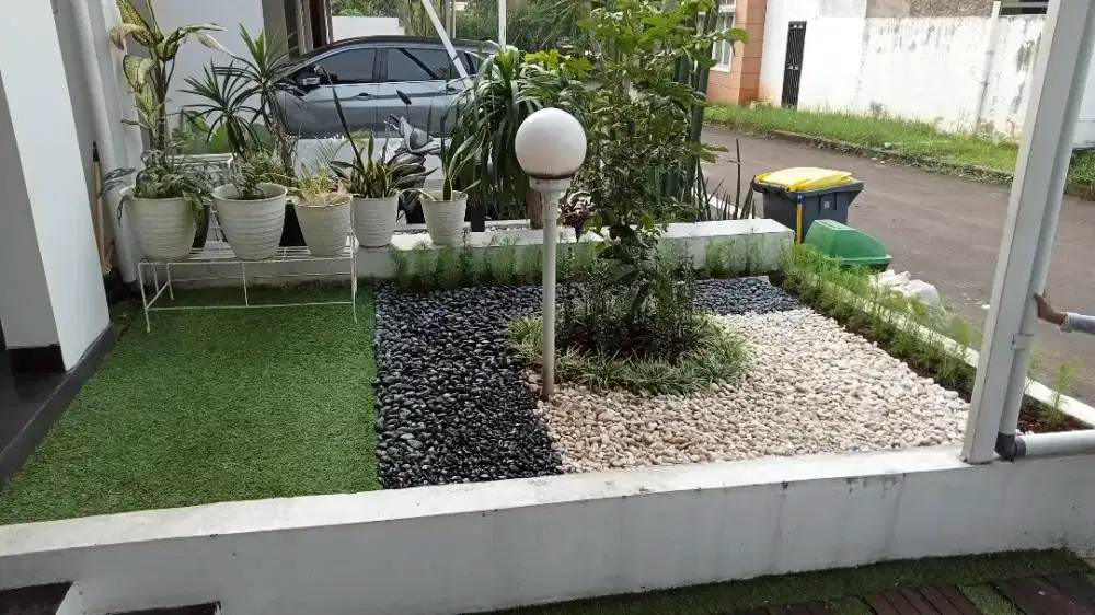 Pembuatan taman minimalais