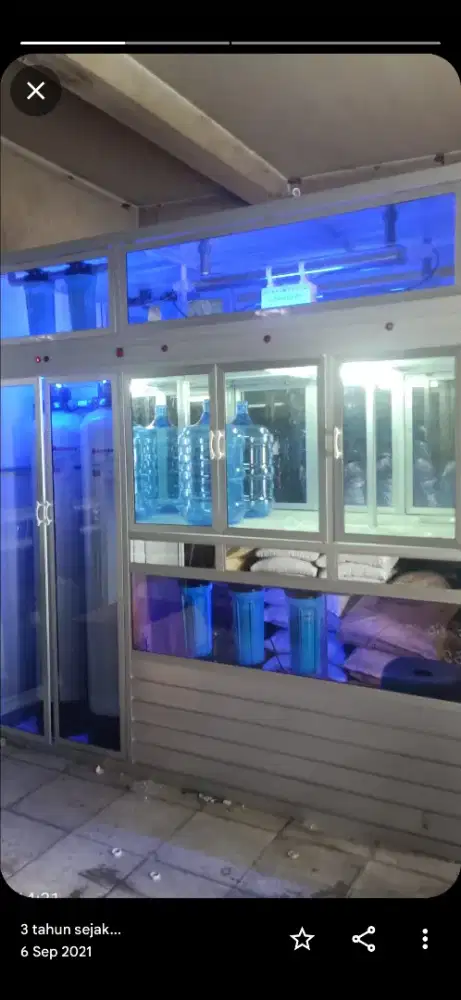 Pembuatan depot air minum isi ulang & pemasangan filter air