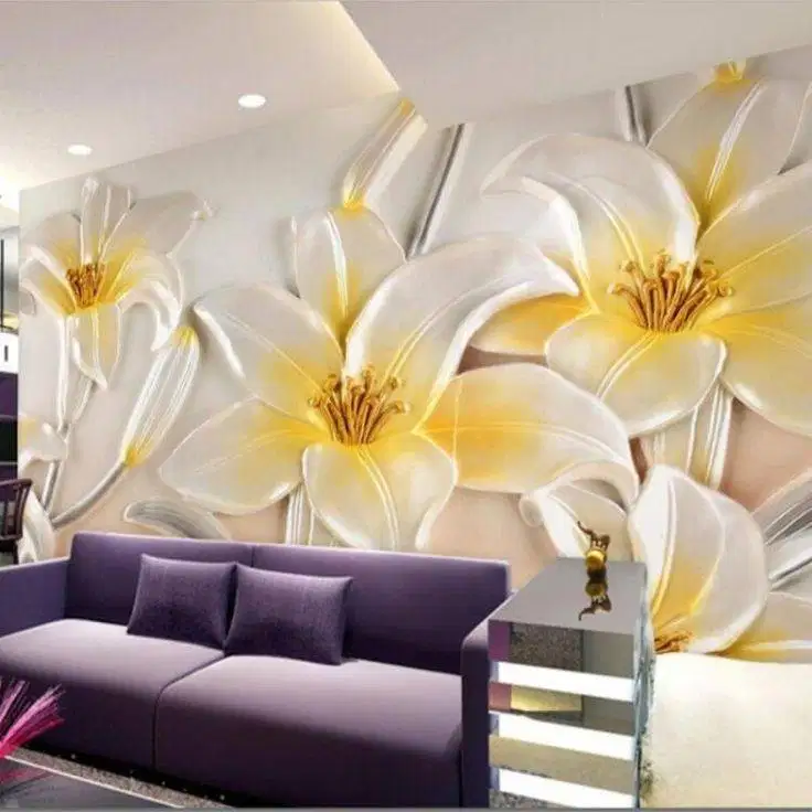 Pesan wallpaper dinding 3d custom toko jual dan pasang gorden murah