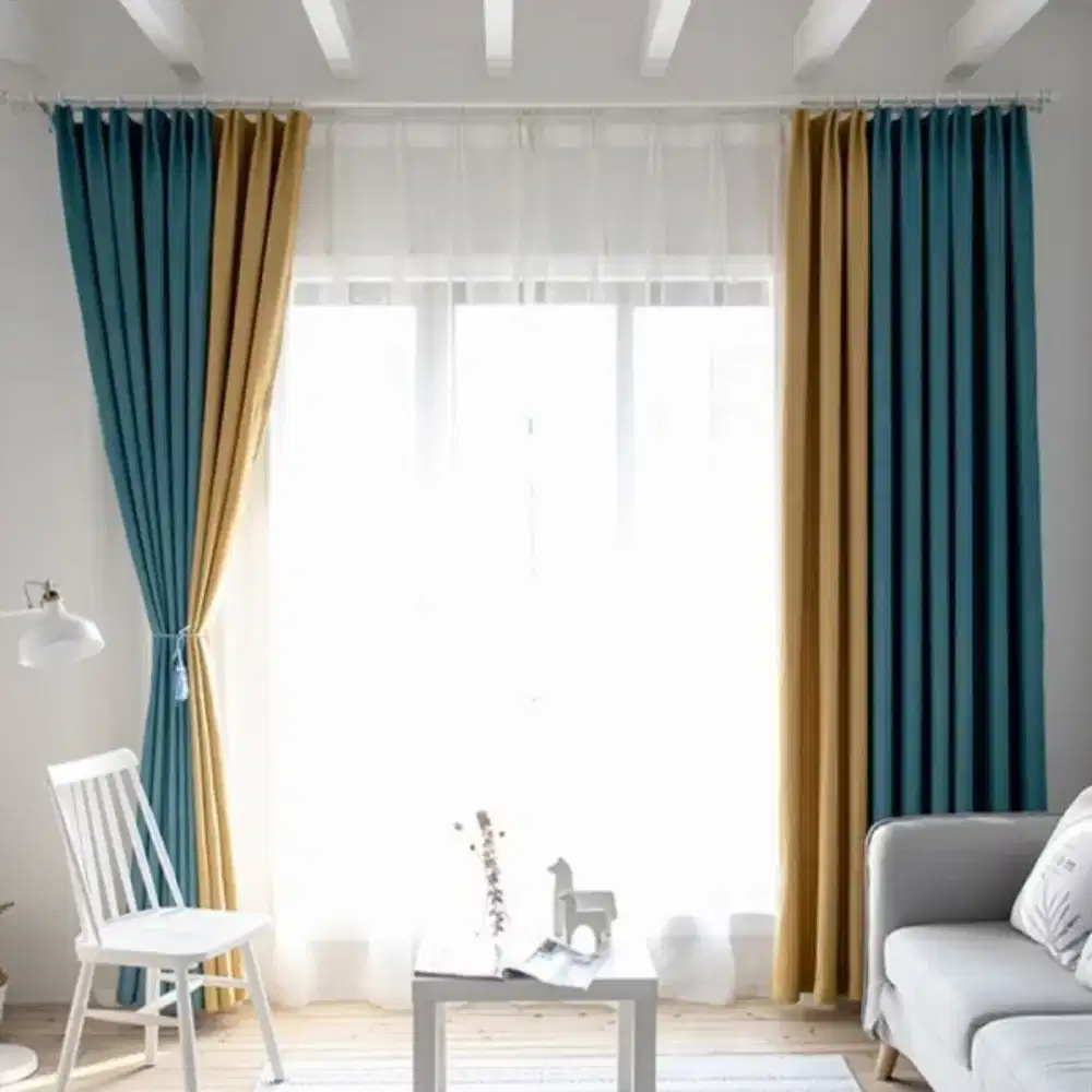 Pasang gordyn gorden hordeng murah vertikal roll blind jasa tirai viv