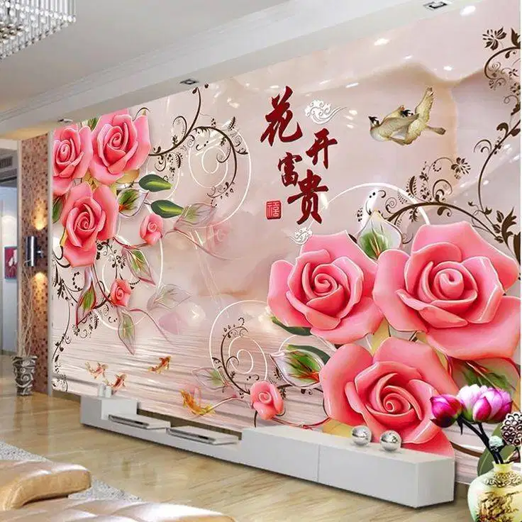 Jual gorden hordeng gordyn tirai jendela wallpaper dinding 3d custom