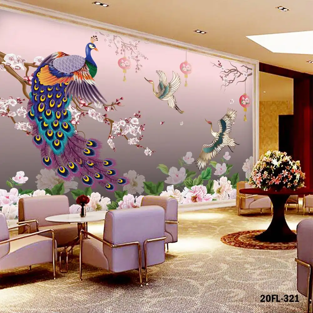 Pesan wallpaper dinding 3d custom toko jual dan pasang gorden murah