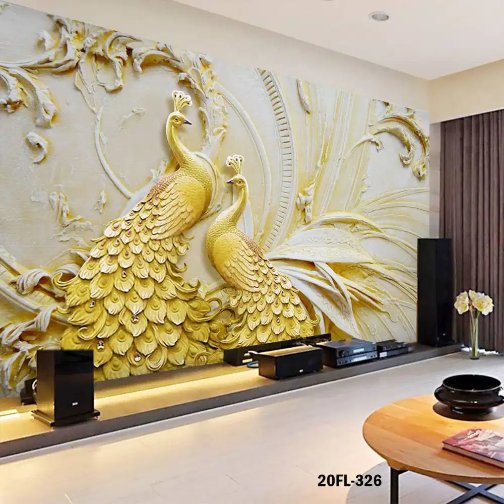 Jual gorden hordeng gordyn tirai jendela wallpaper dinding 3d custom
