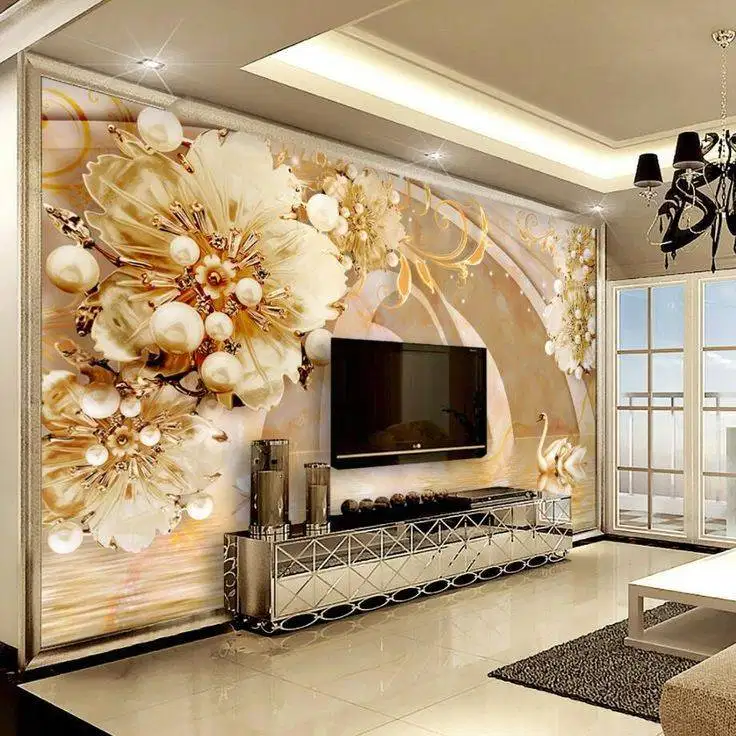 Jual gorden hordeng gordyn tirai jendela wallpaper dinding 3d custom