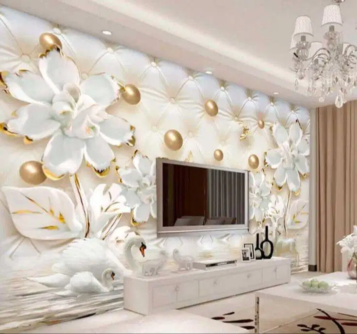 Pesan wallpaper dinding 3d custom toko jual dan pasang gorden murah