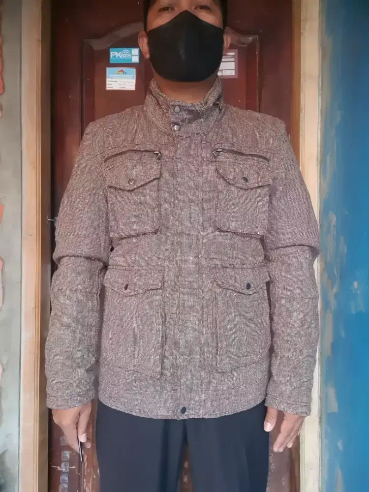 JAKET PARKA TWEED KEREN