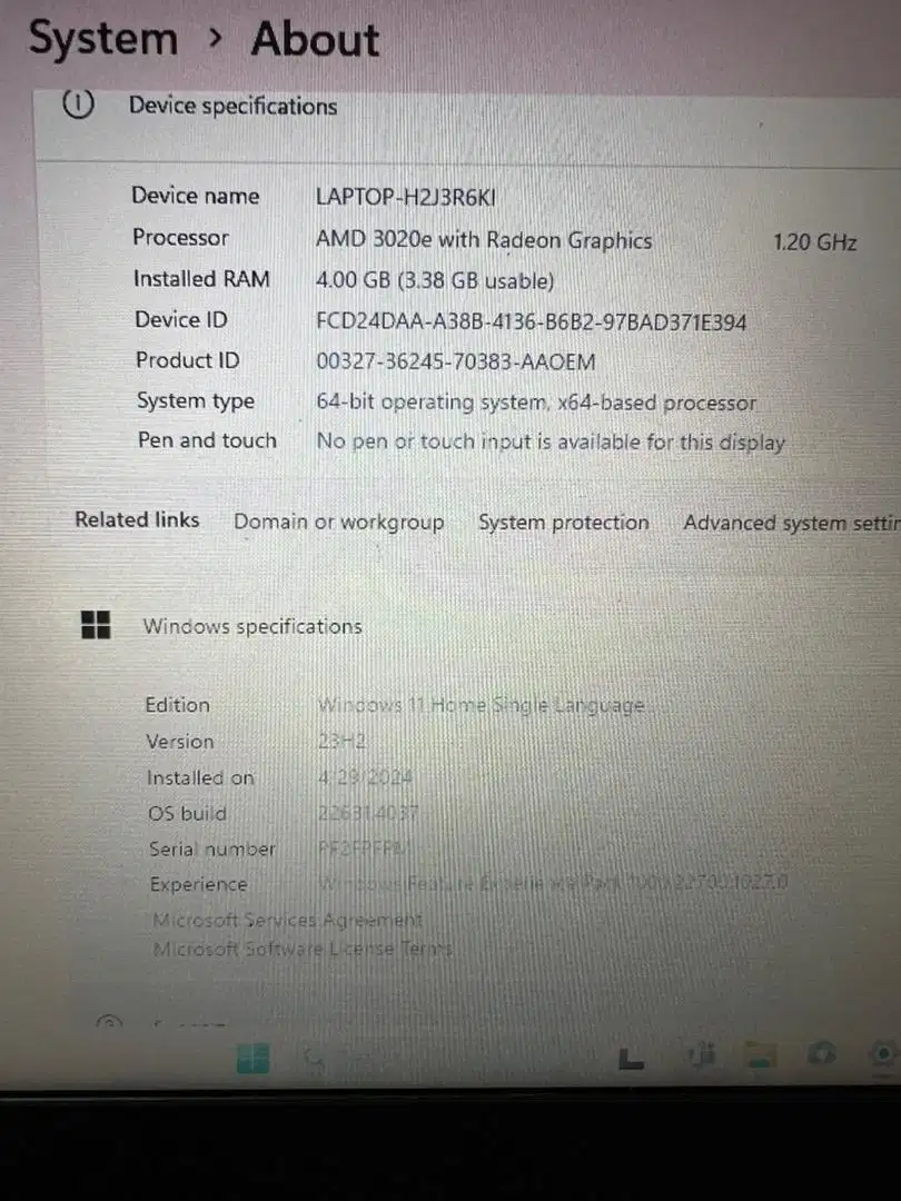 Dijual laptop lenovo ideapad slim 3 e support