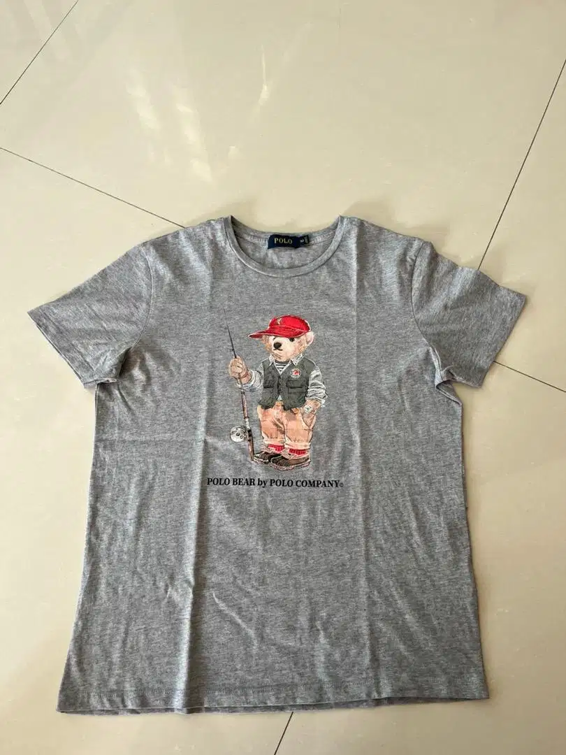 Bundle tshirt pria polo bear & the beatles second ori - M