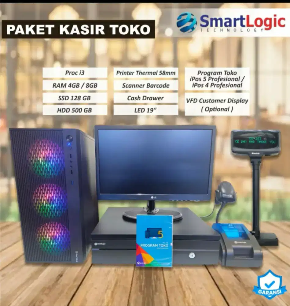 Paket Mesin Kasir PC lengkap