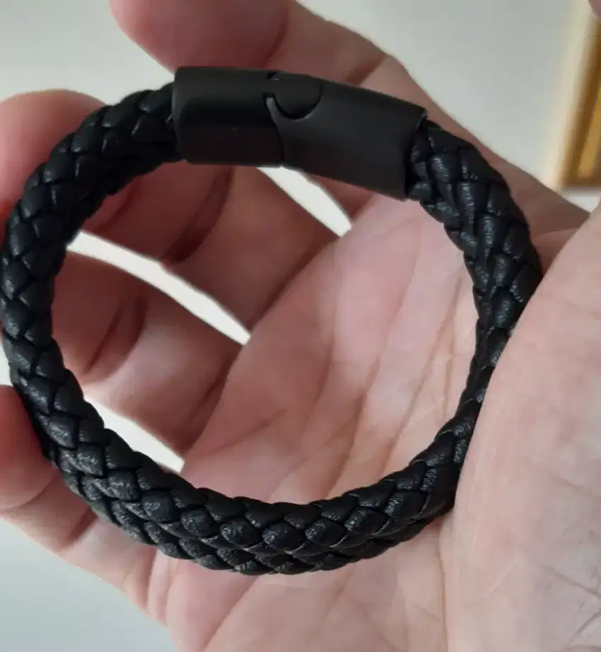 Gelang Kulit Hamilton Kuze ORIGINAL Hitam