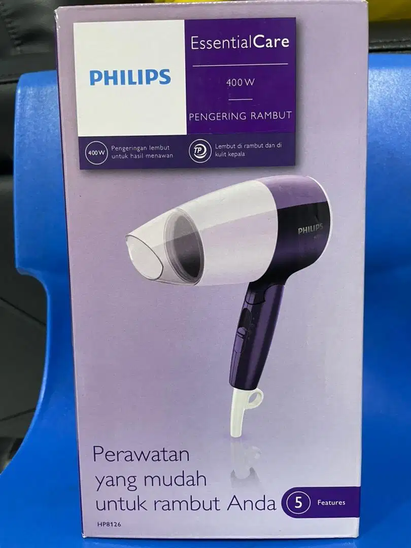 New! Philips Hair Dryer EssentialCare Pengering Rambut