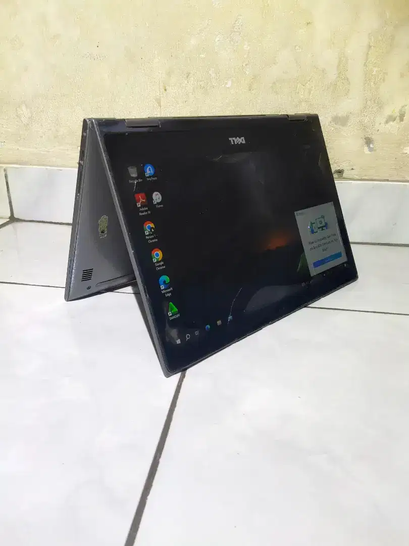 Laptop dell i3 gen 7 layar lipat