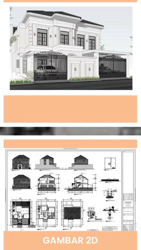 Izin urus PBG/IMB Gambar Rumah SKA Reklame