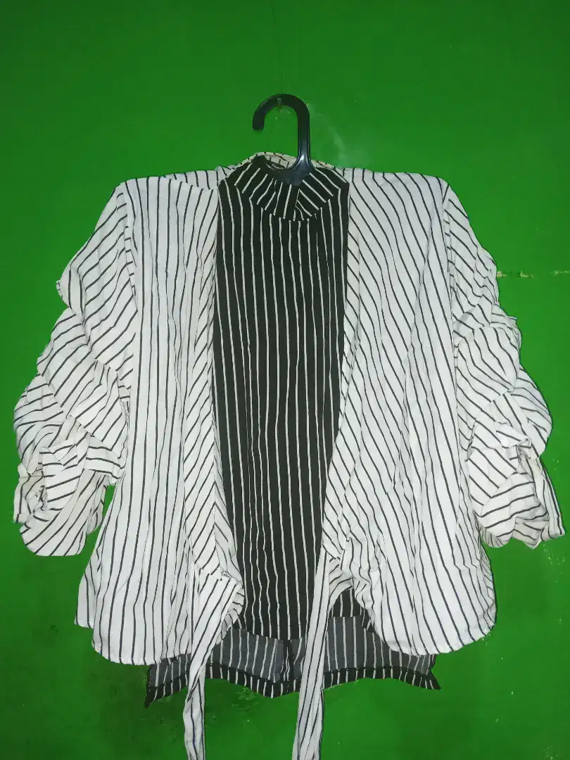 Blazer Outer Stripe White