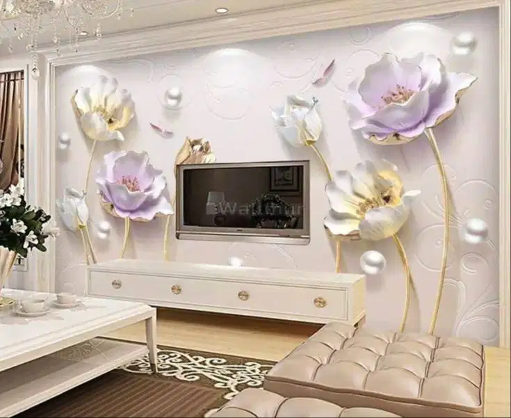 Pesan wallpaper dinding 3d custom toko jual dan pasang gorden murah