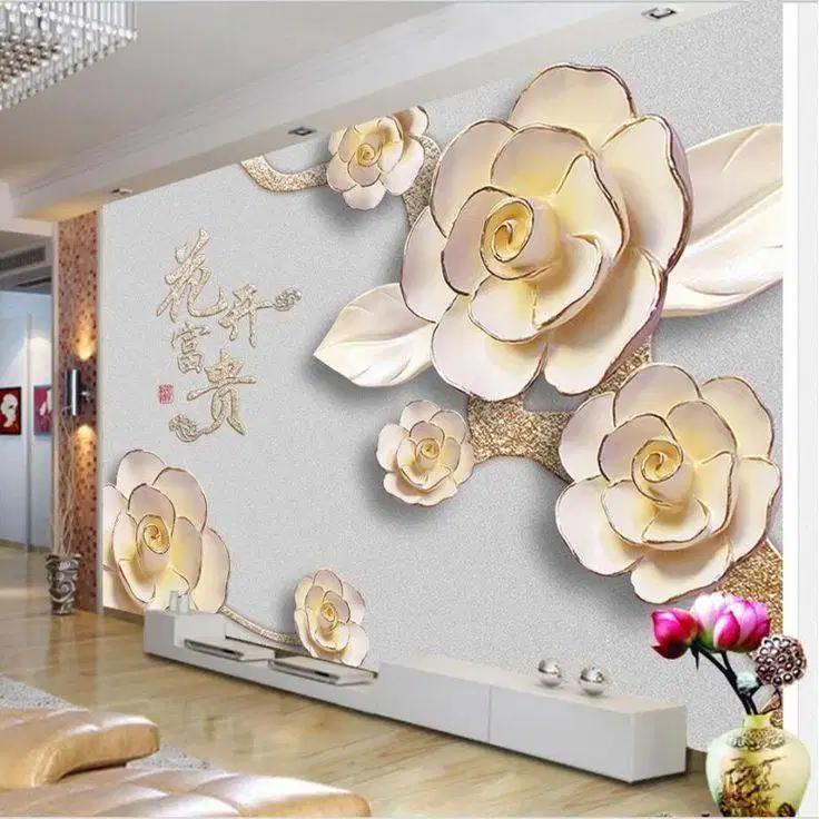 Pesan wallpaper dinding 3d custom toko jual dan pasang gorden murah