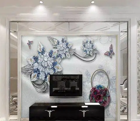 Pesan wallpaper dinding 3d custom toko jual dan pasang gorden murah