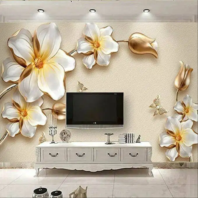 Pesan wallpaper dinding 3d custom toko jual dan pasang gorden murah