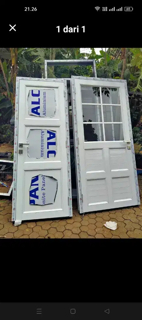 Kusen jendela pintu kaca aluminium