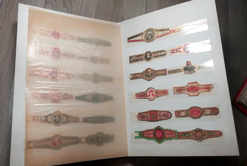 Vintage Cigar labels Bands Album