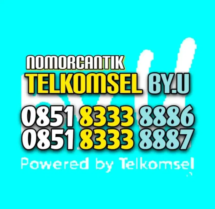 (bisa COD) Nomor Cantik Kartu TELKOMSEL by.U byU 9999 59 & 69 #1